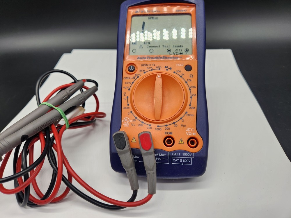 ACTRON Catron CP7677 Auto Digital Multimeter & Engine Analyzer Tested