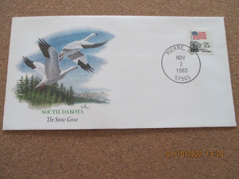 South Dakota: 6 Various First Day Covers