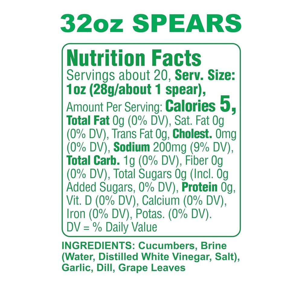 Pickles Classic Dill Pickle Spears, 32 Fl Oz