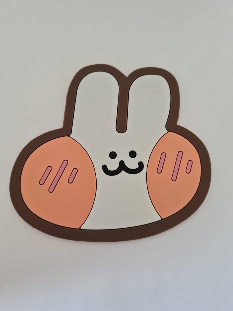Rabbit shape silicone coaster