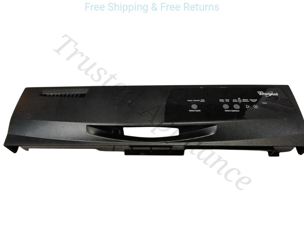 Dishwasher Control Panel ONLY W10533020  BLACK