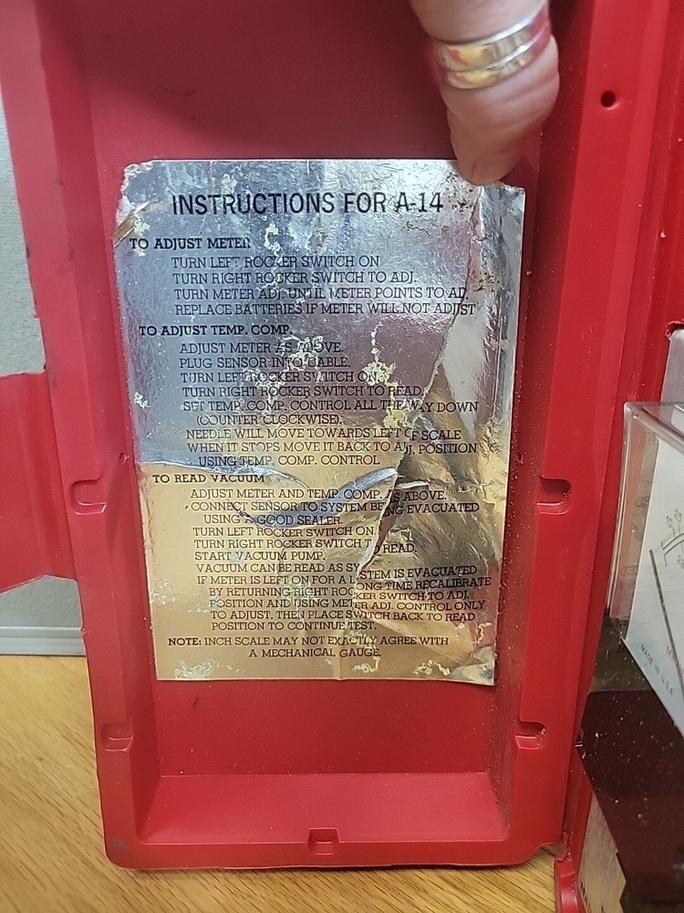 Vintage Vacuum Analyzer Model A-14 "Annie"