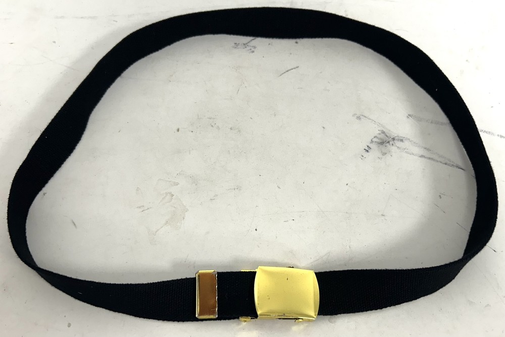 British Military Issue Royal Navy Working Pull Through Black Trouser Belt