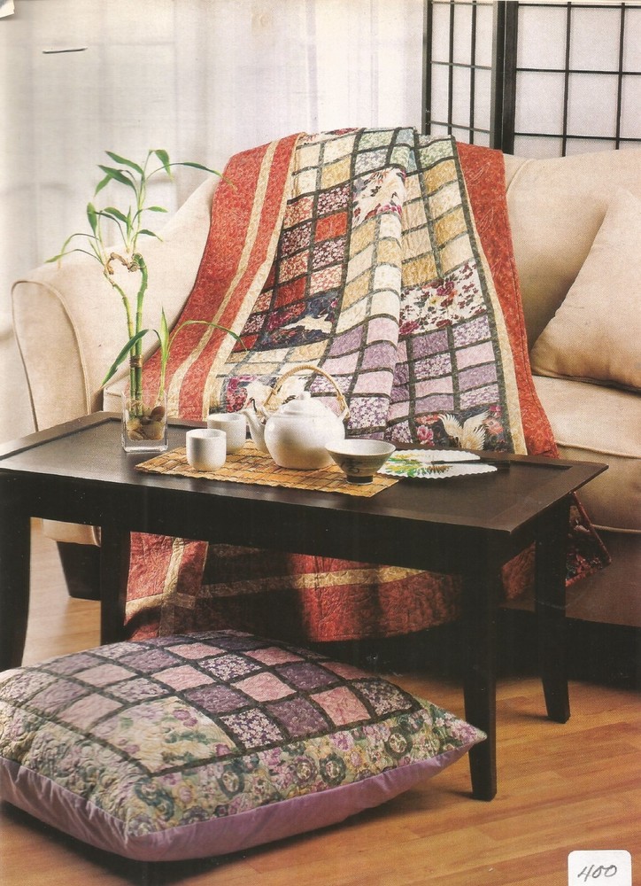L0098  KYOTO QUILT & PILLOW  PATTERN/INSTRUCTIONS