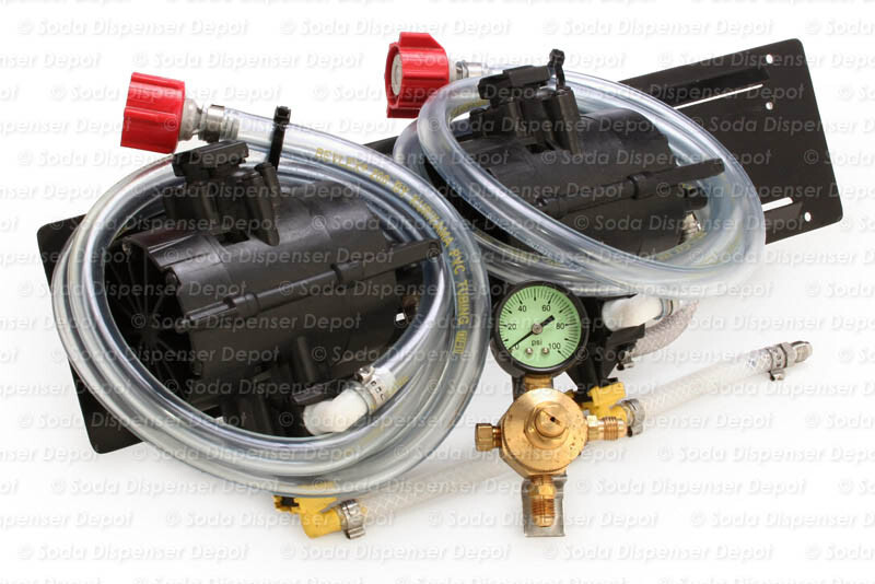 2 Shurflo Syrup Pumps with BiB Connects