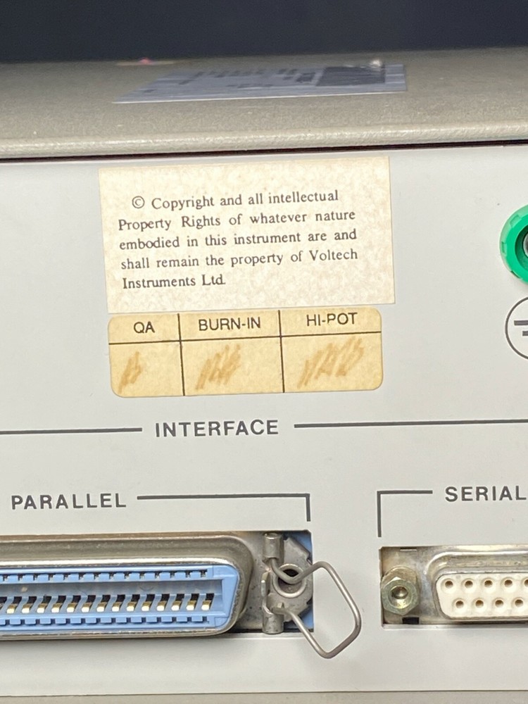 NASA Voltech Frequency Analyzer TF 2000