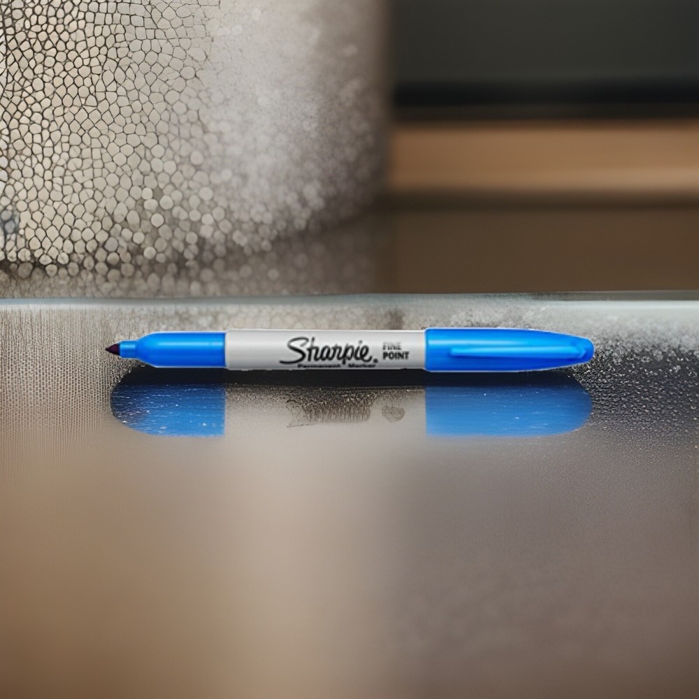 Sharpie Techno Blue Fine Point Limited Edition Electro Pop Permanent Marker, 1ct