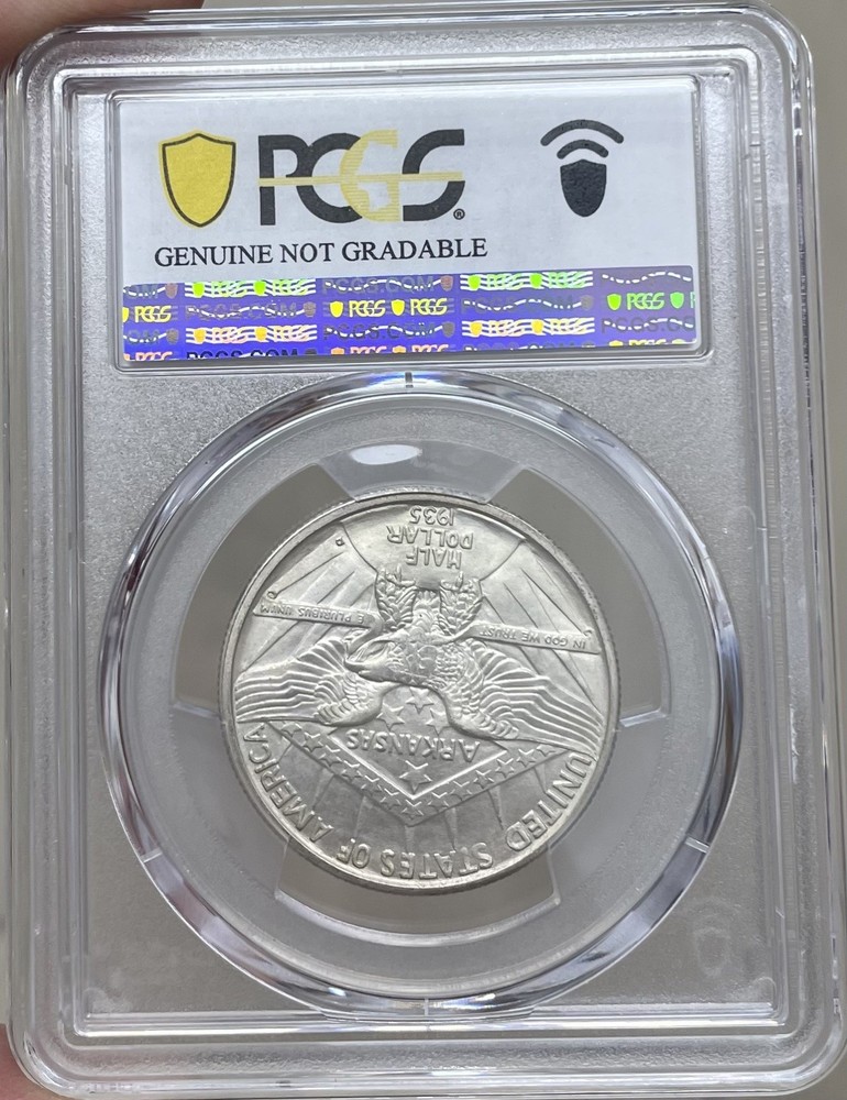 1935 D Arkansas Commemorative Silver Half Dollar PCGS UNC Uncirculated