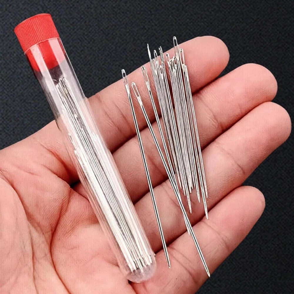 For Crafting 36 Piece Sewing Tool Set Multi-Color Thread Needles Portable Kit