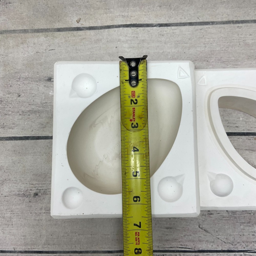 Vintage 1975 Bell Mold Ceramic Casting Mold Large Egg Box Easter #1047