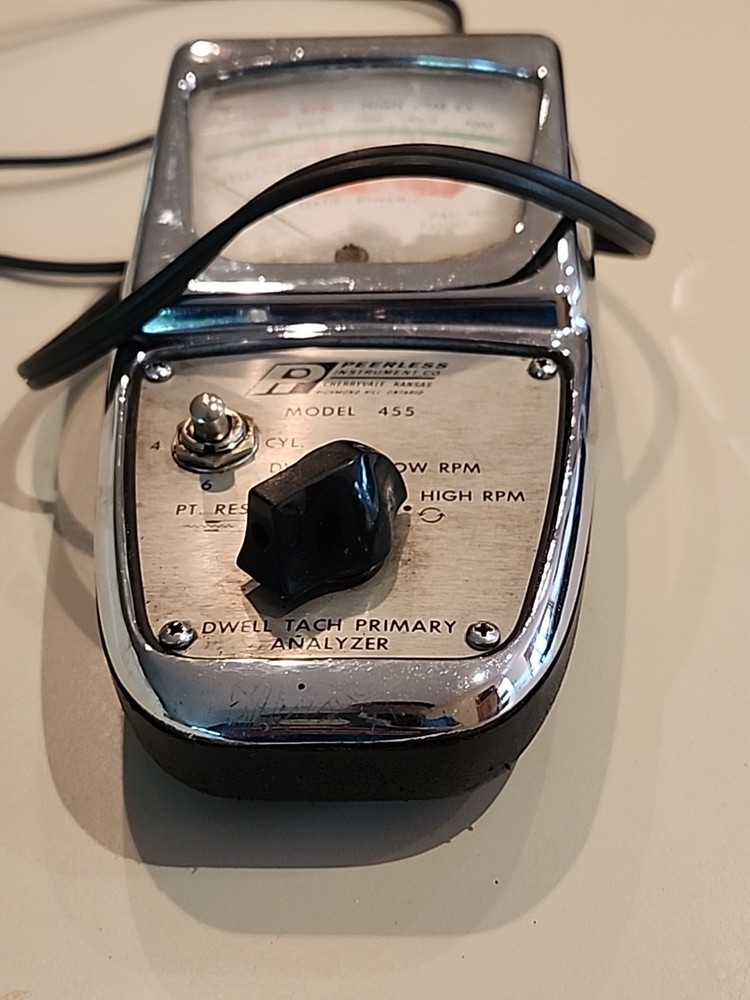 Vintage Peerless Dwell Tach Primary Analyzer Model 455