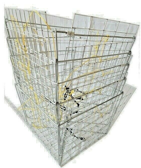 EZ-CRABBING Pack of 5 Open Panel Traps. Stackable. Catch blue crabs/stone crabs.