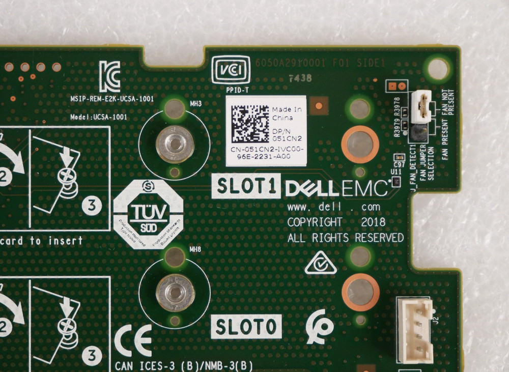 Dell EMC 051CN2 2x M.2 SSD PCIe Optimized Storage Adapter Card