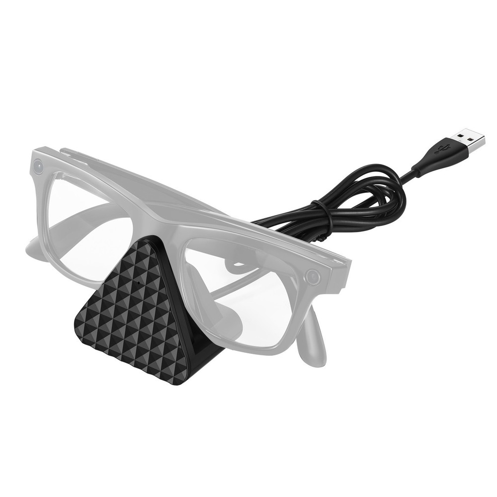 Smart Glasses Charger Stand, Dock with LED Status Lights and USB Connection