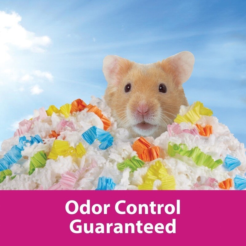 Soft Absorbent Confetti Bedding Small Pets Odor Control Dust-Free Nesting Multi