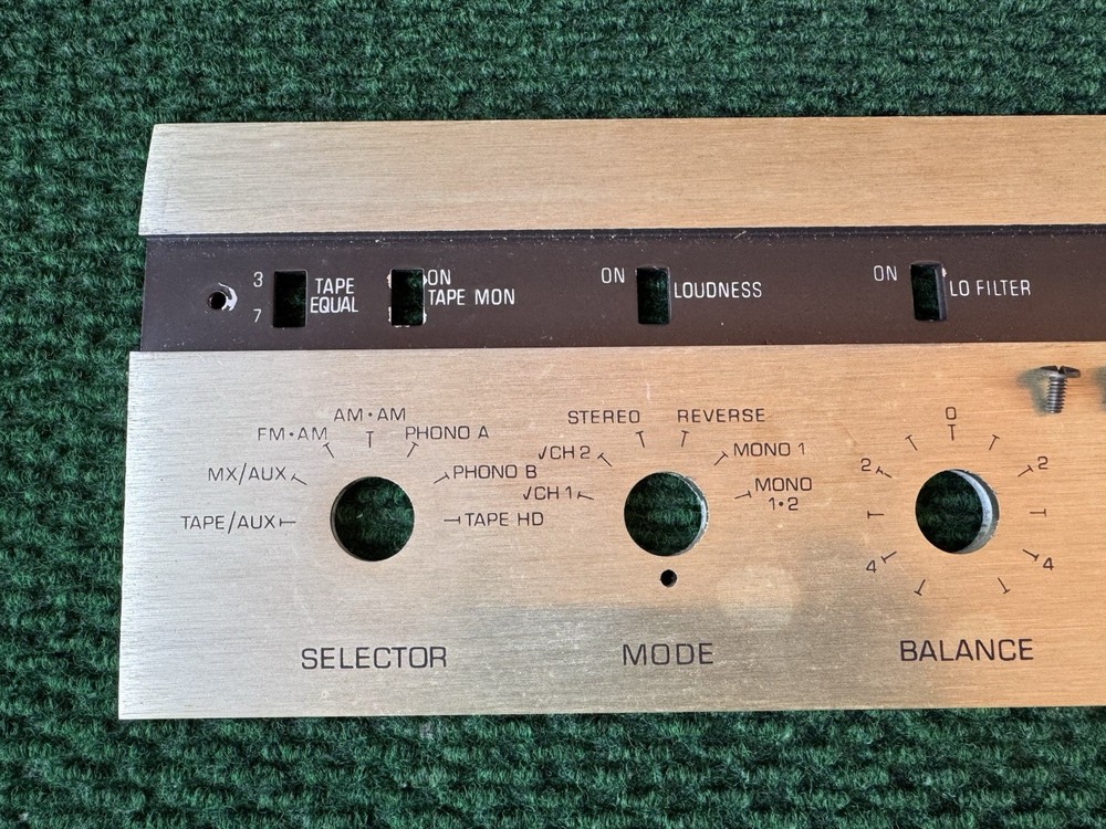 Eico Stereo Control Amplifier Model ST70 Face Plate