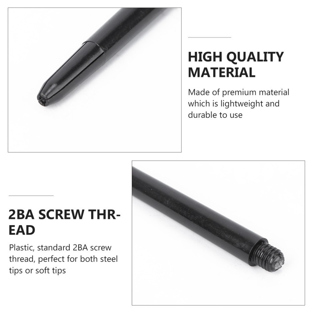 100Pcs Plastic Dart Shafts for Enhanced Flight Path with 2BA Screw Thread