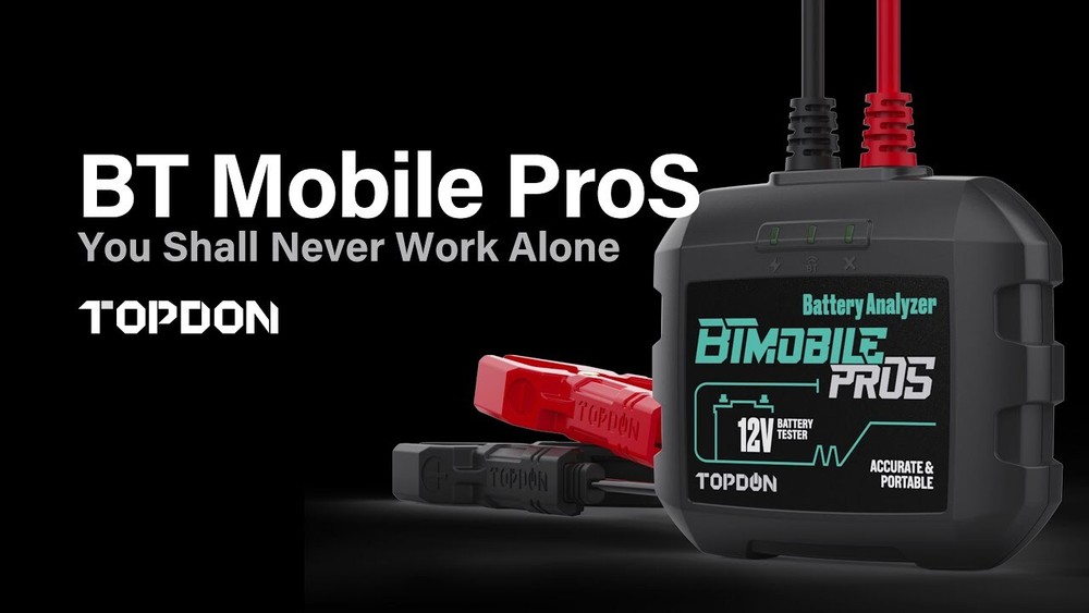 TOPDON BTMobile Pros 12V 24V Battery Tester Bluetooth Alternator Load Analyzer