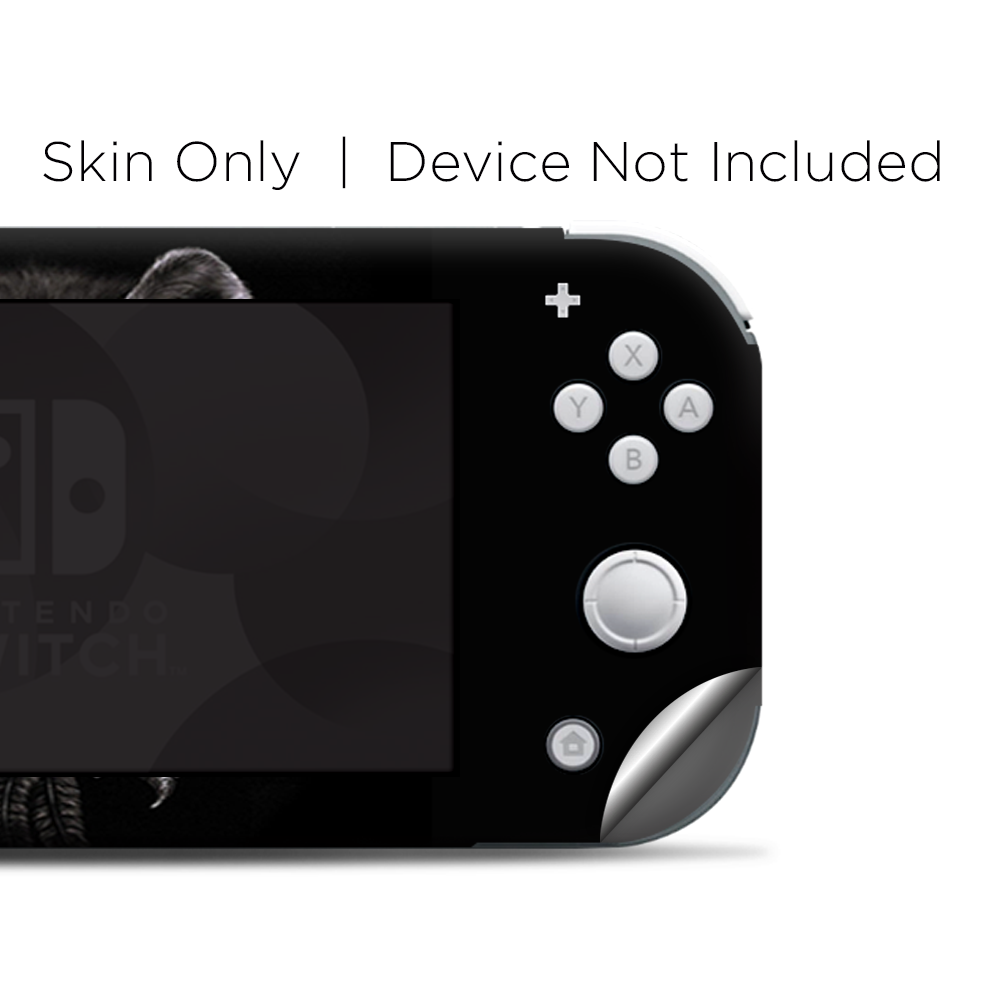 Skins Decals wrap for Nintendo Switch Lite - Wolf dreamcatcher back white