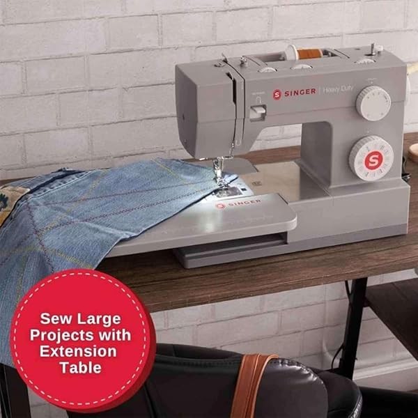 SINGER Heavy Duty 6380 Sewing Machine with Extension Table & Accessory Kit