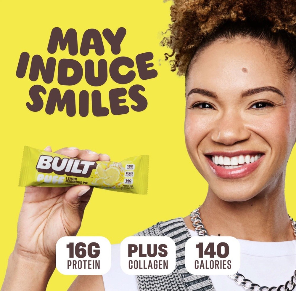 Built Puff Protein Bar Limited Release Lemon Meringue Pie Flavor, 12 Pack