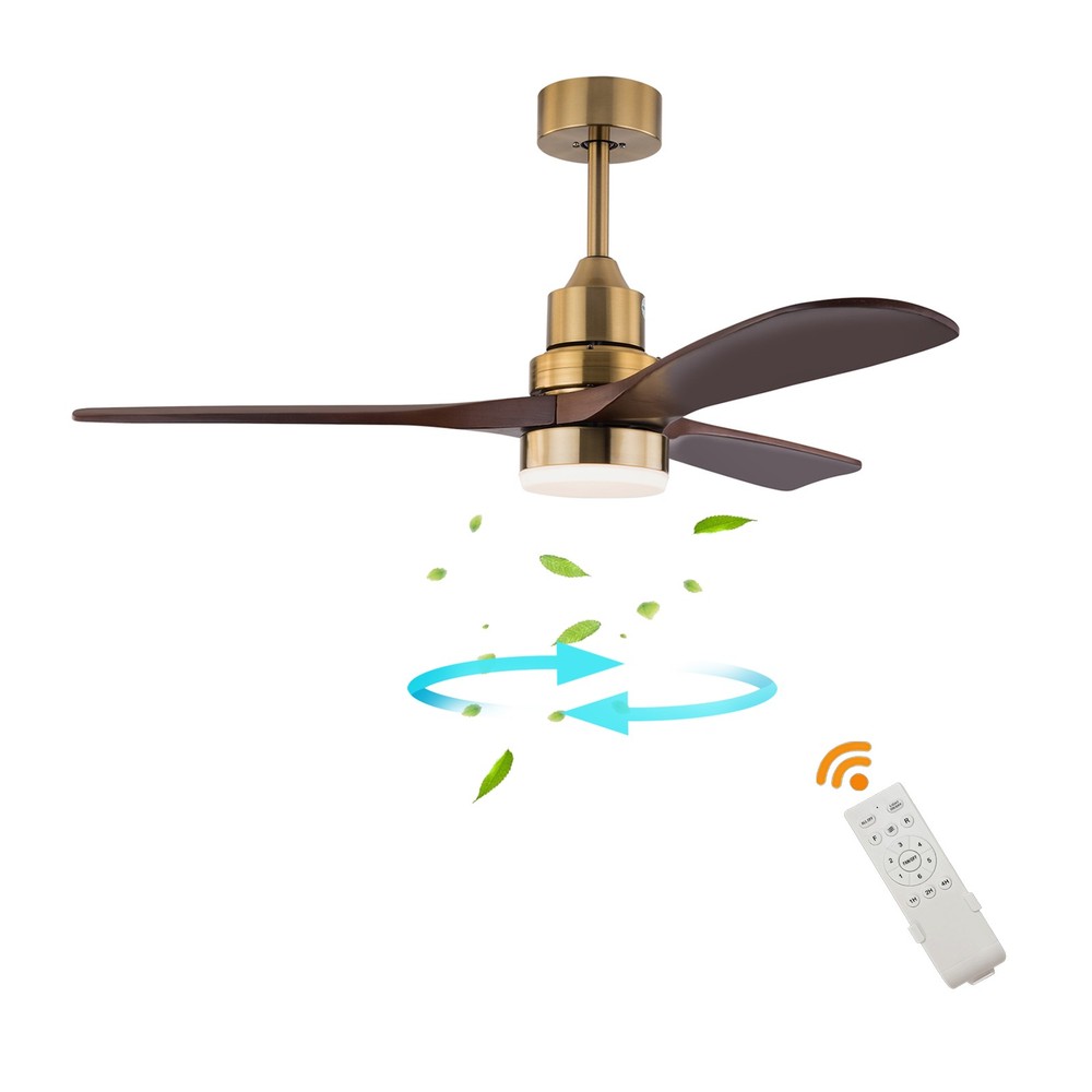 6-Gears Ceiling Fan Light LED Ceiling Fan with Light Remote Control Fan Light