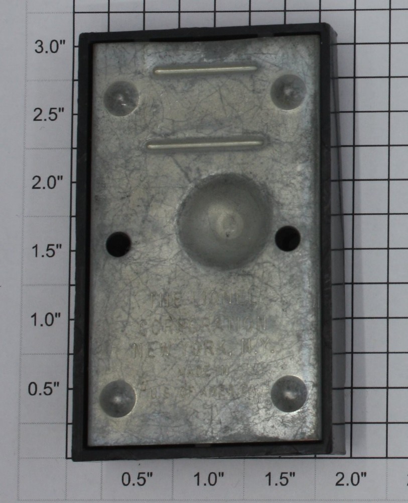 Lionel 90C O Gauge Control Switch with Crosshatch Front