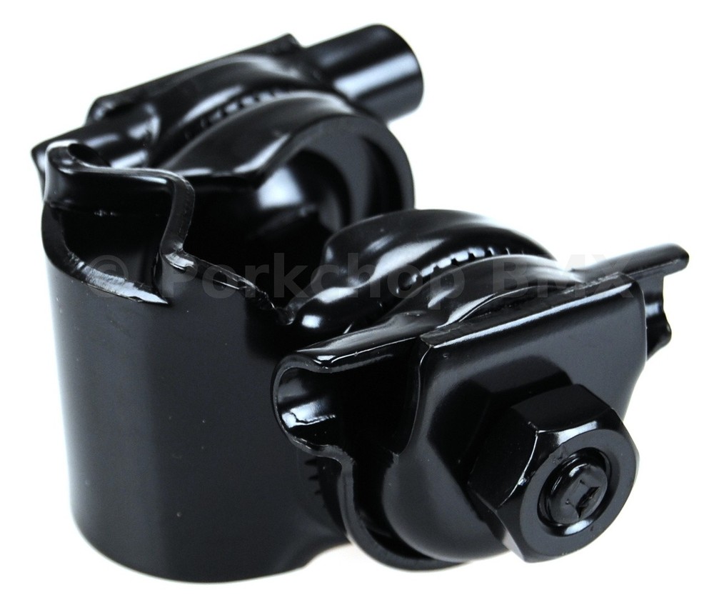 Bicycle seat "guts" railed seat clamp - BLACK