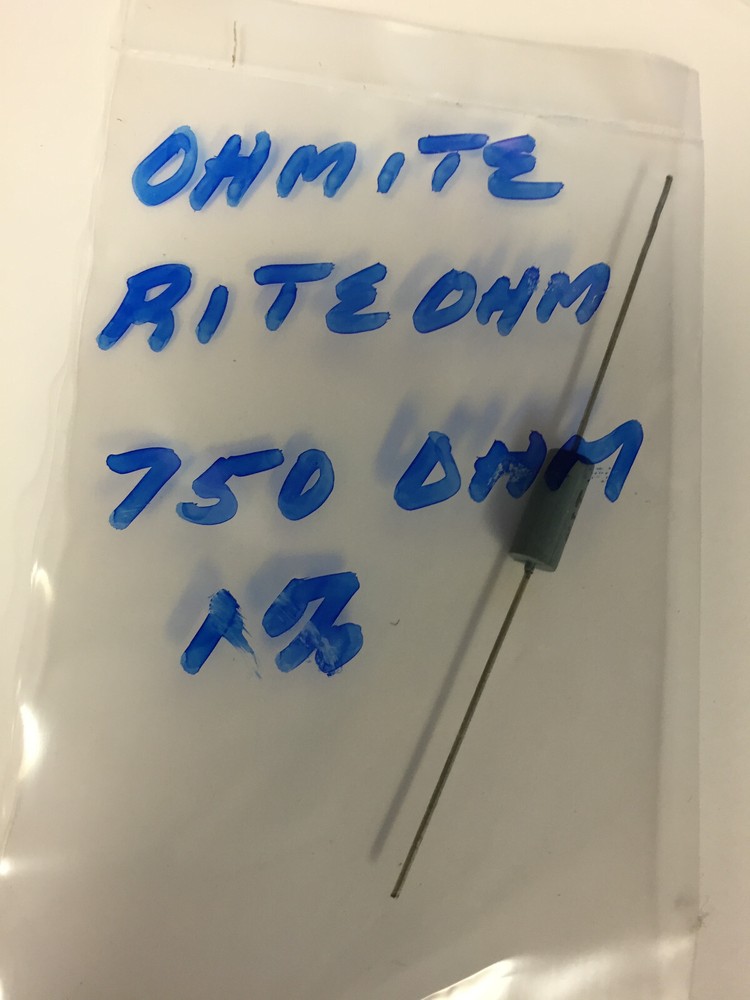 OHMITE RITEOHM 750 OHM 1%  RESISTOR NOS
