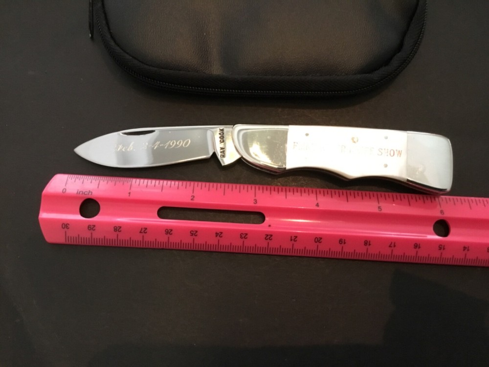 Custom Ray Cook Master Smith MOP Slipjoint Folder Folding Knife