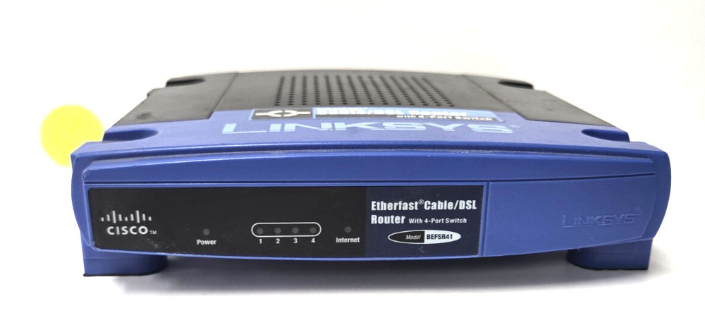 LINKSYS ETHERFAST CABLE/DSL ROUTER W/ 4-PORT SWITCH BEFSR41