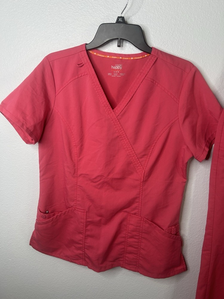 Code Happy Medium Scrub Top & Small Scrub Pants