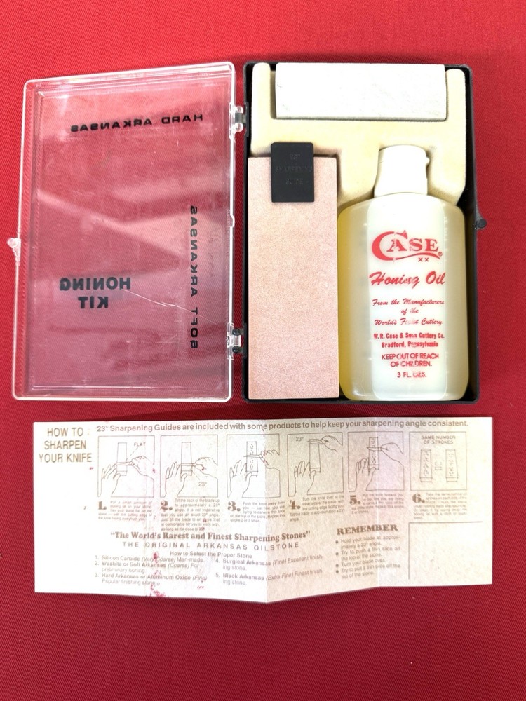 Case Knife Honing / Sharpening Arkansas Stone Kit