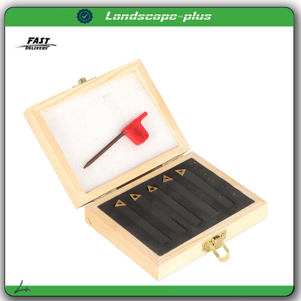 5 Pieces 3 / 8 " Indexable Turning Tool Set Milling Cutter