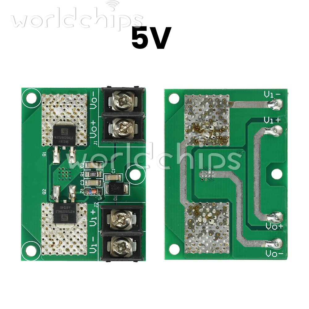 5pcs 10A DC Power Supply Reverse Connection Protection Board Power Module