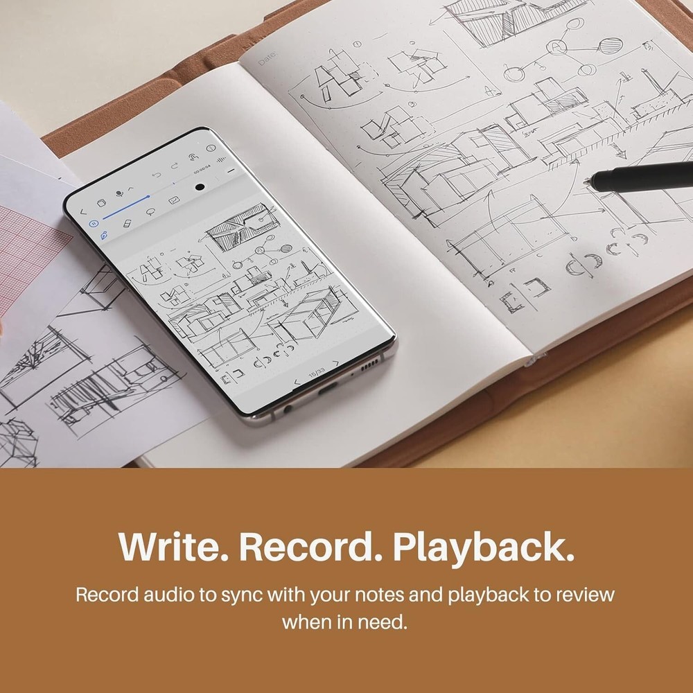 Note 2-in-1 Digital Notebook Drawing Tablet With Battery-free Pen, Bluetooth ...