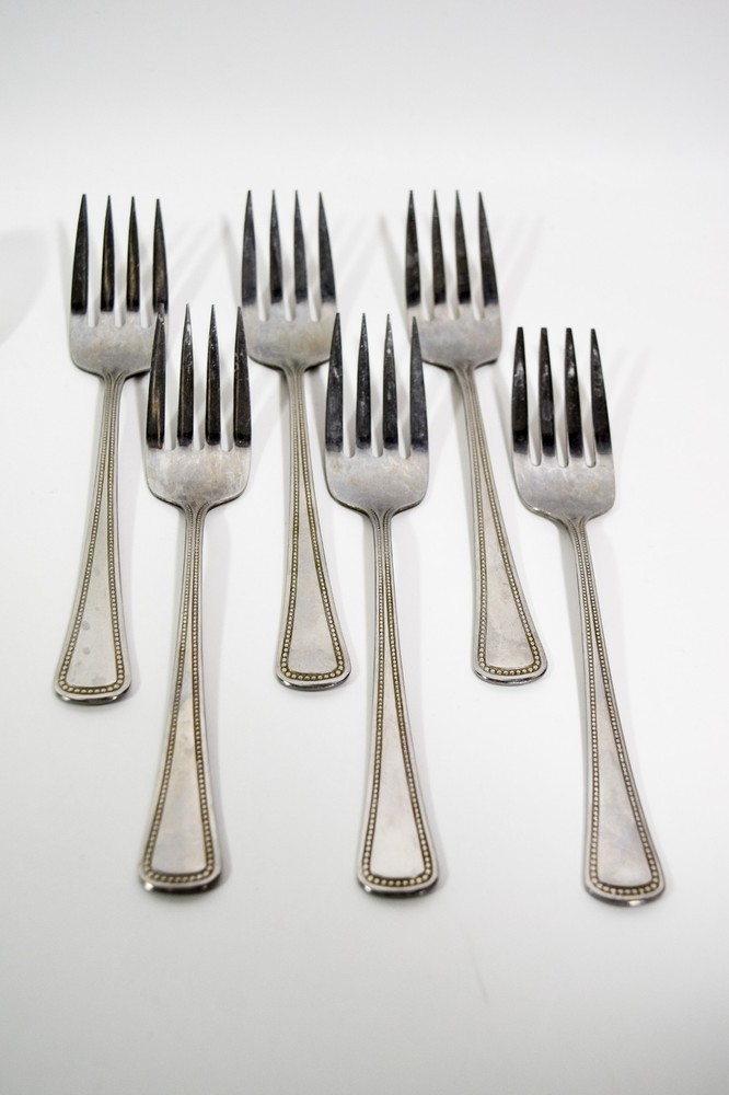 OneidaCraft Stainless NEEDLEPOINT Be 30 PC Flatware Set Forks Spoons Knives 6set