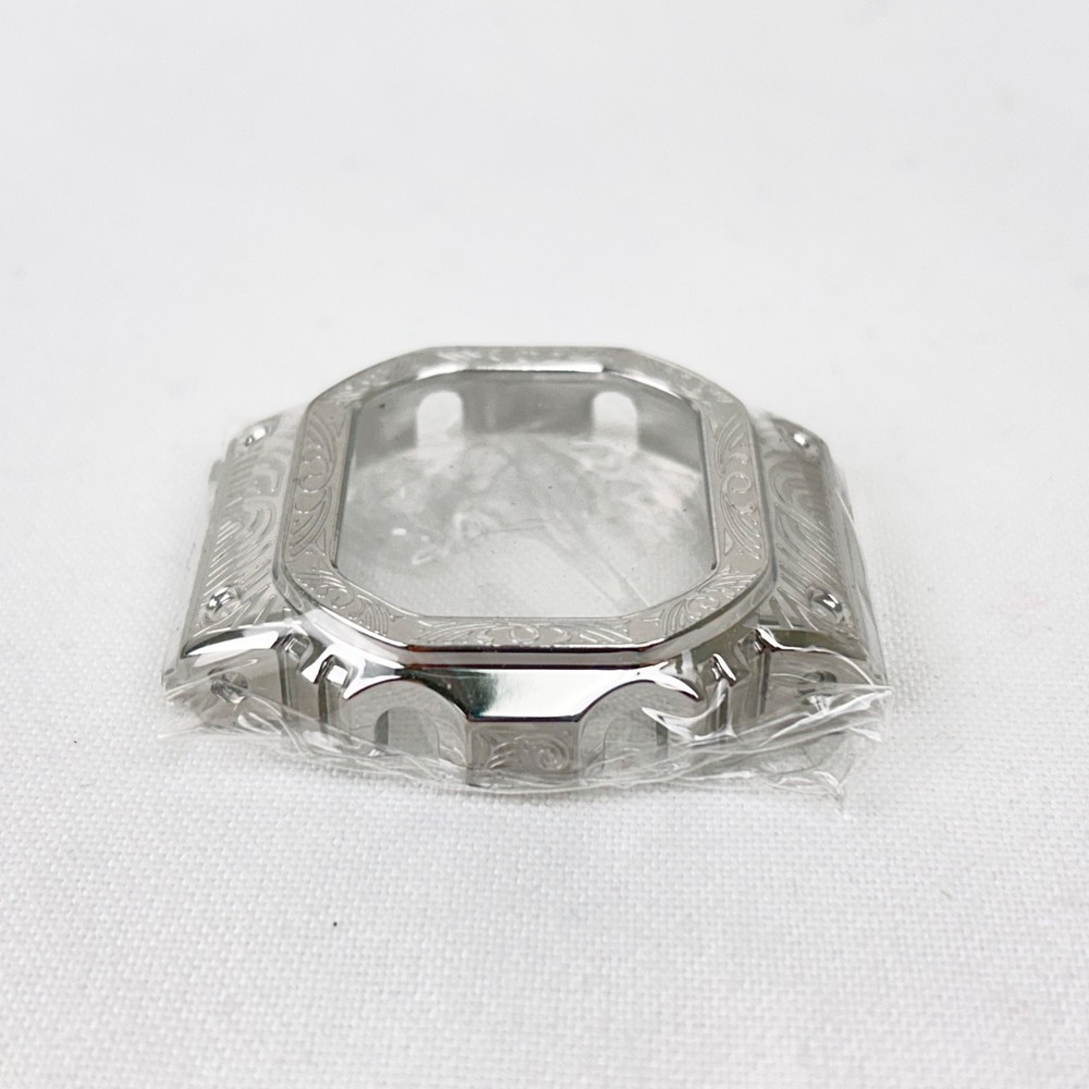 Bezel Mod Kit for Casio G-SHOCK - Silver Tone Venetian Patterned