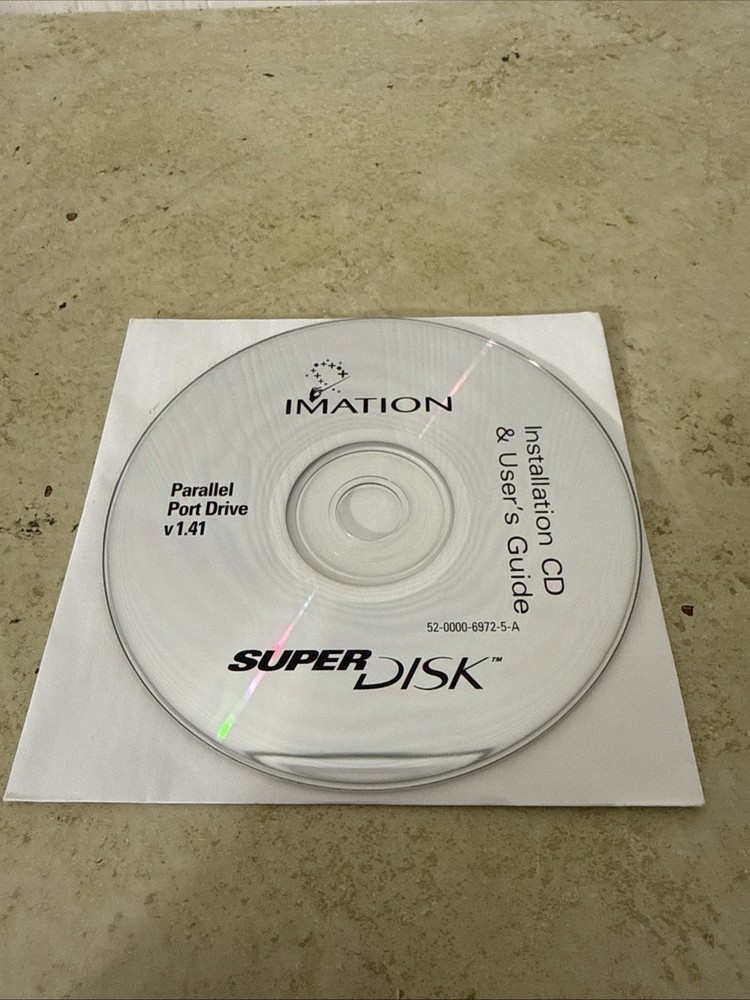 IMATION USB SuperDisk Installation & User's Guide CD for PC