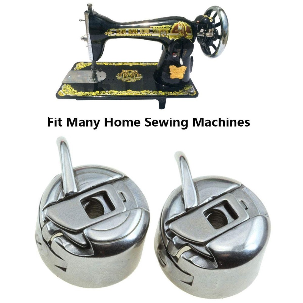 6 Pcs Sewing Machine Bobbin Case for Front Loading 15 Class Machines Metal