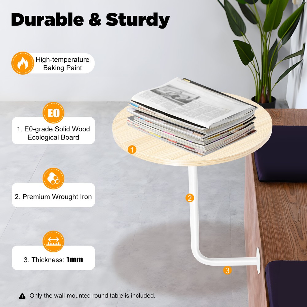 L-Type Coffee Table Bar Table Bar Height Pub Table Counter Table Wall Mounted