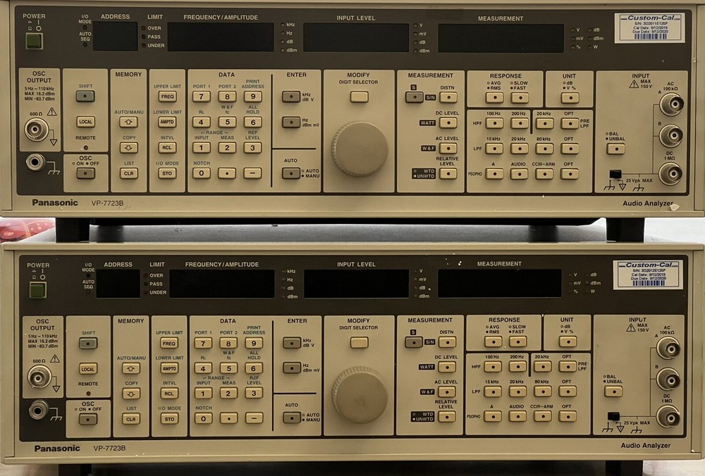 Panasonic VP-7723B Audio Analyzer