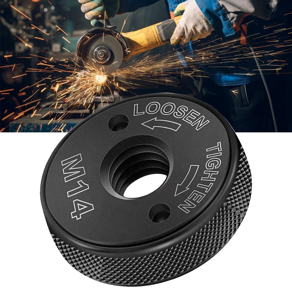 Portable M14 Angle Grinder Chuck Quick Release Nut Clamp Self-locking Plate