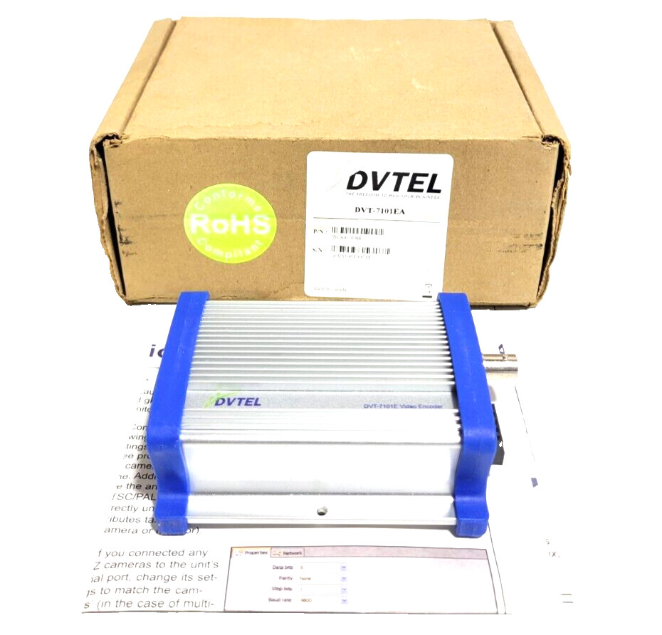 DVTEL MODEL : DVT-7101EA VIDEO ENCODER GREY NEW.