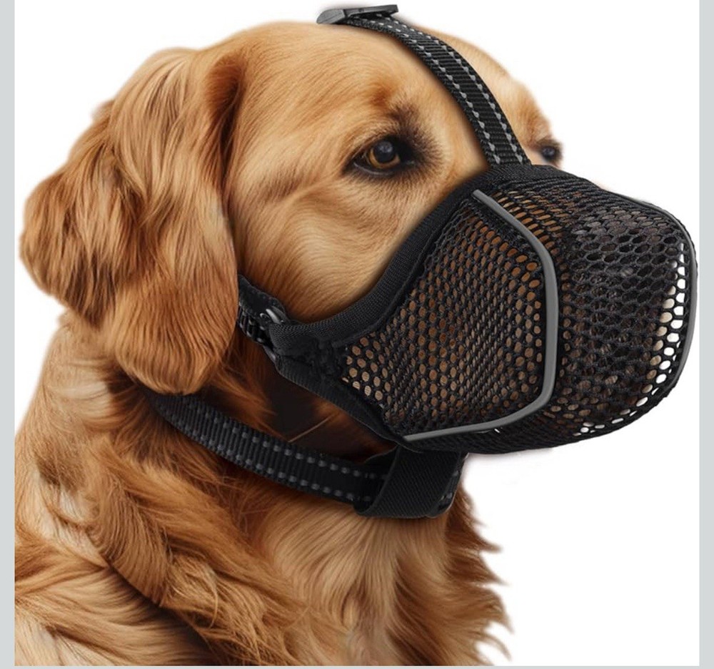 Dog Muzzle,Mesh Soft Muzzle for Medium Sized Dogs, M,