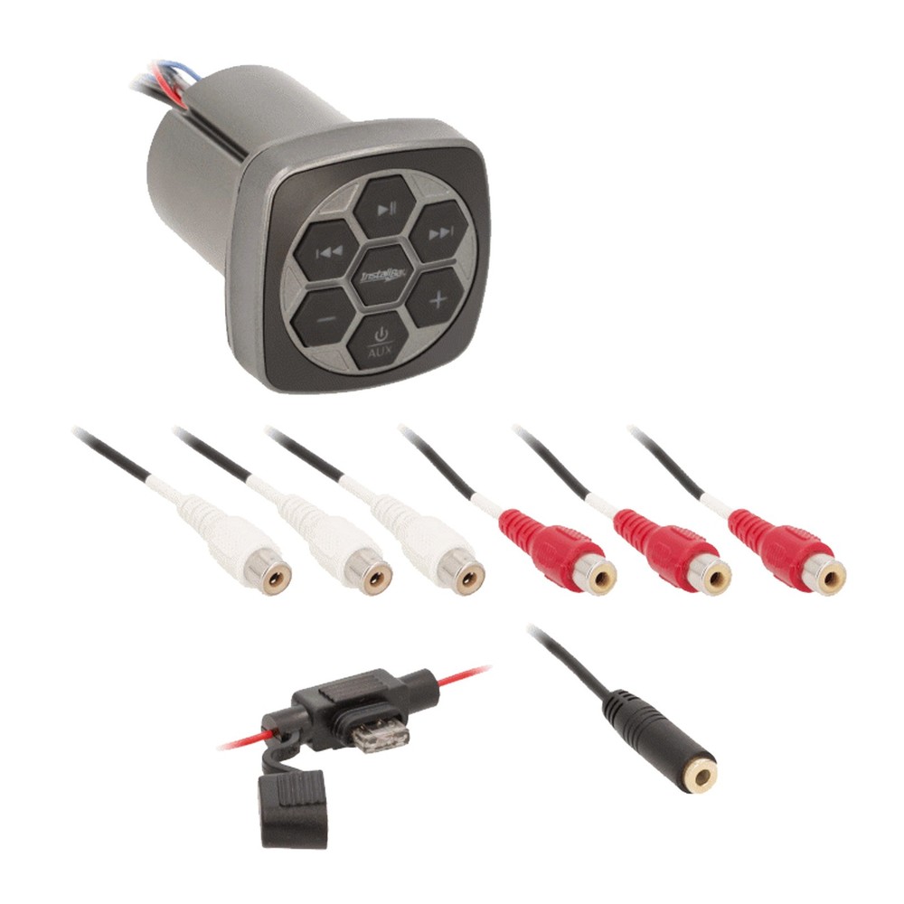 Metra Bluetooth 3-Zone Controller, 4x 6.5" 200W Wakeboard LED Speakers, Amp, Kit