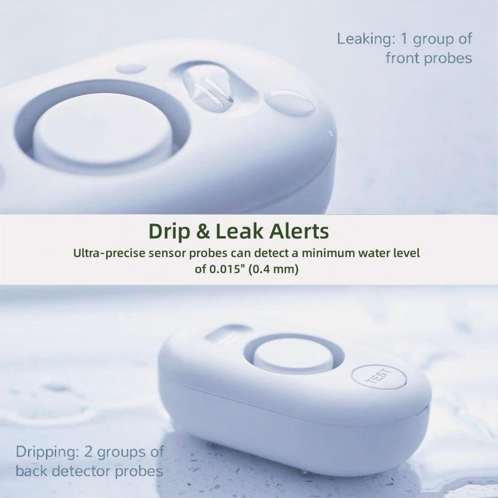 Wireless Water Leak Sensor with Long Battery Life - Essential Home Alert System