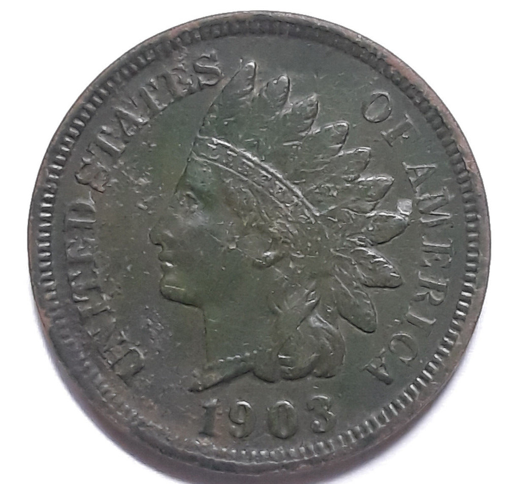 1903 Indian Head Cent Penny