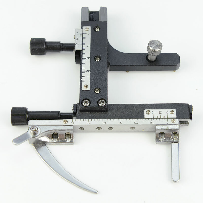 Microscope Attachable Mechanical Moveable Stage X-Y Stage with Scale Specimens