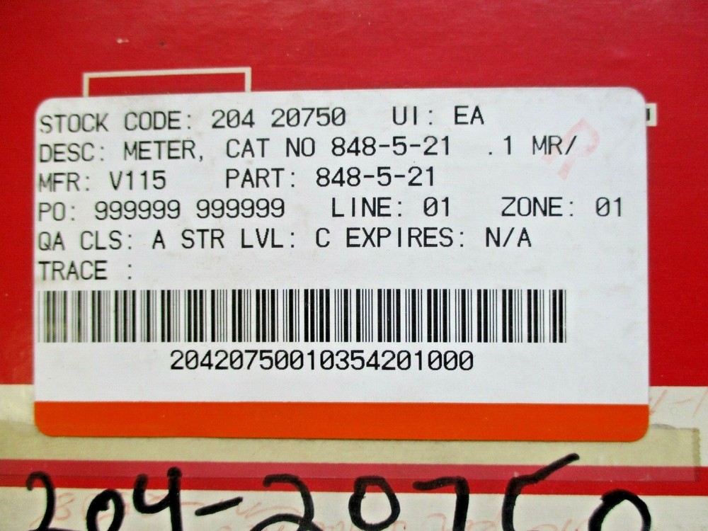NEW VICTOREEN METER 848-5-21
